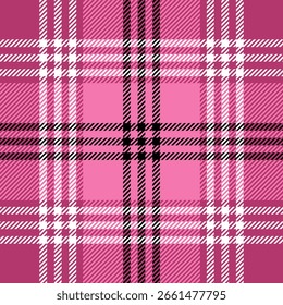 Tartan plaid check seamless vector pattern for textile, fabrics print, wallpaper, wrapping paper, clothing and background