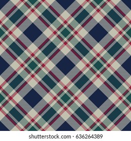 Tartan plaid classic pixel fabric texture seamless pattern. Flat design. Vector illustration.