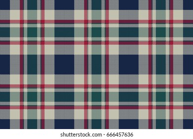 Tartan plaid classic pixel fabric texture seamless pattern. Flat design. Vector illustration.