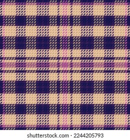 Tartan or plaid dark color pattern. Vector illustration design.