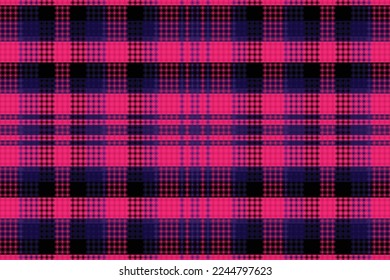 Tartan or plaid dark color pattern. Vector illustration design.