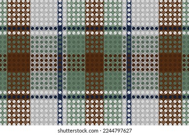 Tartan or plaid dark color pattern. Vector illustration design.