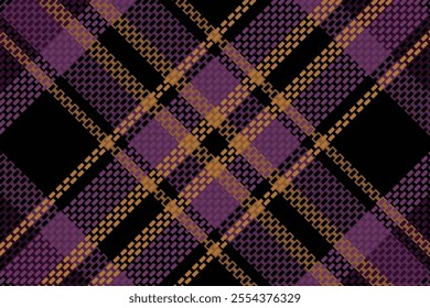 Tartan plaid with dark color pattern. Vector illustration.