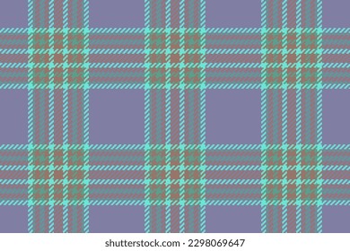Tartan-Gewebe. Textile Vektorkontrolle. Nahtlose Textur Muster Hintergrund in Pastellfarben und Türkis.