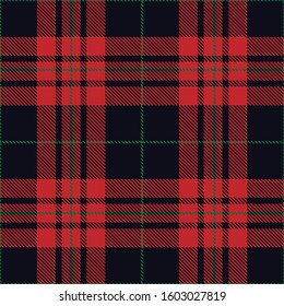 Tartan plaid green blue red  line fabric texture blue background seamless pattern , Scottish cage.