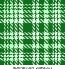 Tartan Plaid Green White Pattern Seamless For Flannel
