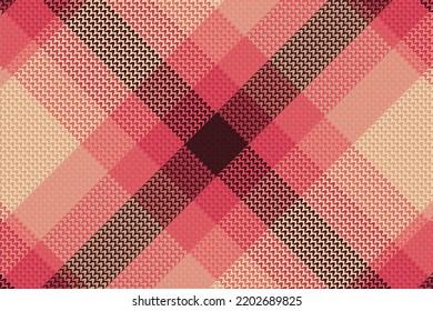 Tartan or plaid halloween color pattern. Vector illustration.