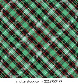 Tartan or plaid halloween color pattern. Vector illustration.