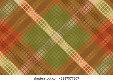 Tartan or plaid halloween color pattern. Vector illustration.