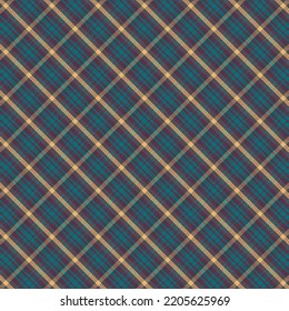 Tartan or plaid night color pattern. Vector illustration.