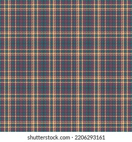Tartan or plaid night color pattern. Vector illustration.