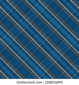 Tartán o tintes de color nocturno. Ilustración vectorial.