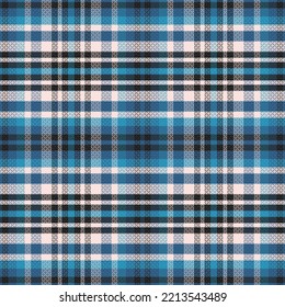 Tartan oder plaid nächtliches Farbmuster. Vektorgrafik.