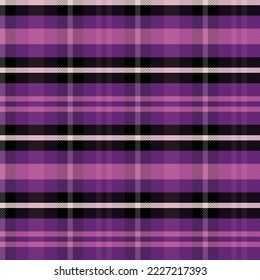 Tartan or plaid night color pattern. Vector illustration.