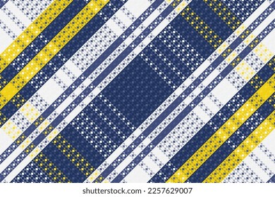 Tartán Tocado Con Patrón De Color Nocturno. Ilustración vectorial. 