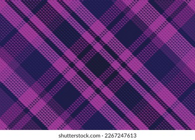 Tartan Plaid With Night Color Pattern. Vector illustration. 
