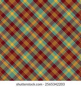 Tartan Plaid With Night Color Pattern. Vector illustration. 