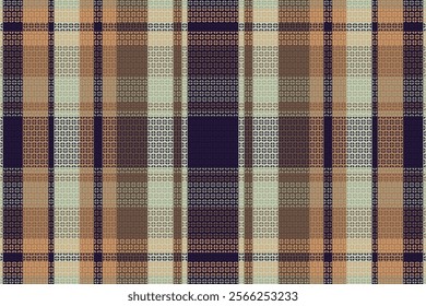 Tartan Plaid With Night Color Pattern. Vector illustration. 