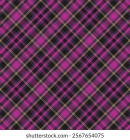 Tartan Plaid With Night Color Pattern. Vector illustration. 