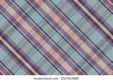 Tartan Plaid With Night Color Pattern. Vector illustration. 