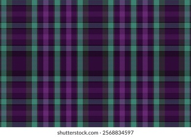 Tartan Plaid With Night Color Pattern. Vector illustration. 