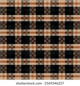 Tartan Plaid With Night Color Pattern. Vector illustration. 