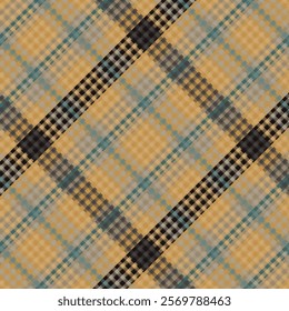 Tartan Plaid With Night Color Pattern. Vector illustration. 