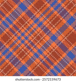 Tartan Plaid With Night Color Pattern. Vector illustration. 