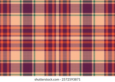 Tartan Plaid With Night Color Pattern. Vector illustration. 