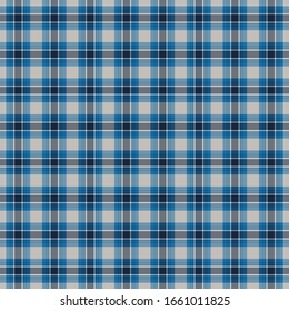 Tartan plaid pattern background. Texture for plaid, tablecloths, clothes, shirts, dresses, paper, bedding, blankets, quilts and other textile products. Vector illustration EPS 10