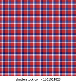 Tartan plaid pattern background. Texture for plaid, tablecloths, clothes, shirts, dresses, paper, bedding, blankets, quilts and other textile products. Vector illustration EPS 10
