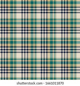 Tartan plaid pattern background. Texture for plaid, tablecloths, clothes, shirts, dresses, paper, bedding, blankets, quilts and other textile products. Vector illustration EPS 10