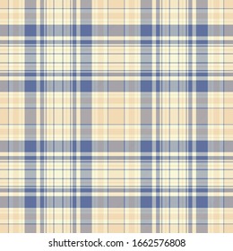 Tartan plaid pattern background. Texture for plaid, tablecloths, clothes, shirts, dresses, paper, bedding, blankets, quilts and other textile products. Vector illustration EPS 10