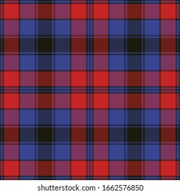 Tartan plaid pattern background. Texture for plaid, tablecloths, clothes, shirts, dresses, paper, bedding, blankets, quilts and other textile products. Vector illustration EPS 10