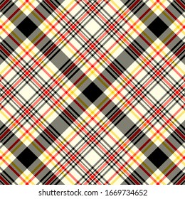 Tartan plaid pattern background. Texture for plaid, tablecloths, clothes, shirts, dresses, paper, bedding, blankets, quilts and other textile products. Vector illustration EPS 10