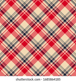 Tartan plaid pattern background. Texture for plaid, tablecloths, clothes, shirts, dresses, paper, bedding, blankets, quilts and other textile products. Vector illustration EPS 10