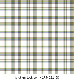 Tartan plaid pattern background. Texture for plaid, tablecloths, clothes, shirts, dresses, paper, bedding, blankets, quilts and other textile products. Vector illustration EPS 10