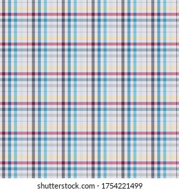 Tartan plaid pattern background. Texture for plaid, tablecloths, clothes, shirts, dresses, paper, bedding, blankets, quilts and other textile products. Vector illustration EPS 10