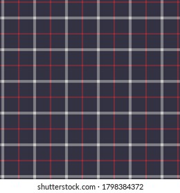 Tartan plaid pattern background. Texture for plaid, tablecloths, clothes, shirts, dresses, paper, bedding, blankets, quilts and other textile products. Vector illustration EPS 10