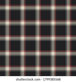 Tartan plaid pattern background. Texture for plaid, tablecloths, clothes, shirts, dresses, paper, bedding, blankets, quilts and other textile products. Vector illustration EPS 10
