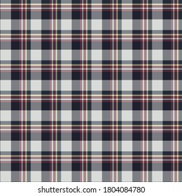 Tartan plaid pattern background. Texture for plaid, tablecloths, clothes, shirts, dresses, paper, bedding, blankets, quilts and other textile products. Vector illustration EPS 10