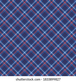 Tartan plaid pattern background. Texture for plaid, tablecloths, clothes, shirts, dresses, paper, bedding, blankets, quilts and other textile products. Vector illustration EPS 10