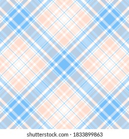 Tartan plaid pattern background. Texture for plaid, tablecloths, clothes, shirts, dresses, paper, bedding, blankets, quilts and other textile products. Vector illustration EPS 10