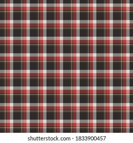 Tartan plaid pattern background. Texture for plaid, tablecloths, clothes, shirts, dresses, paper, bedding, blankets, quilts and other textile products. Vector illustration EPS 10