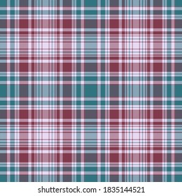Tartan plaid pattern background. Texture for plaid, tablecloths, clothes, shirts, dresses, paper, bedding, blankets, quilts and other textile products. Vector illustration EPS 10