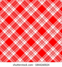 Tartan plaid pattern background. Texture for plaid, tablecloths, clothes, shirts, dresses, paper, bedding, blankets, quilts and other textile products. Vector illustration EPS 10