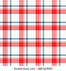 Tartan plaid pattern background. Texture for plaid, tablecloths, clothes, shirts, dresses, paper, bedding, blankets, quilts and other textile products. Vector illustration EPS 10