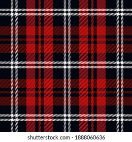 Tartan plaid pattern background. Texture for plaid, tablecloths, clothes, shirts, dresses, paper, bedding, blankets, quilts and other textile products. Vector illustration EPS 10
