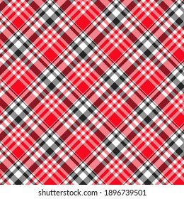 Tartan plaid pattern background. Texture for plaid, tablecloths, clothes, shirts, dresses, paper, bedding, blankets, quilts and other textile products. Vector illustration EPS 10
