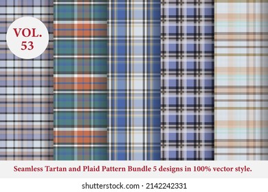 Tartan and Plaid Pattern Bundle Vol.53, Buffalo Vector, Fabric background wallpaper
